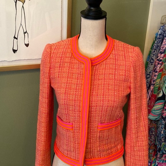 Jcrew boucle cropped blazer jacket